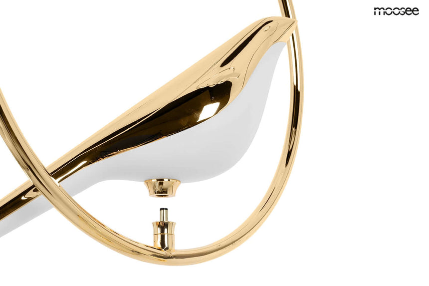 Lámpara colgante Bird Disc dorada