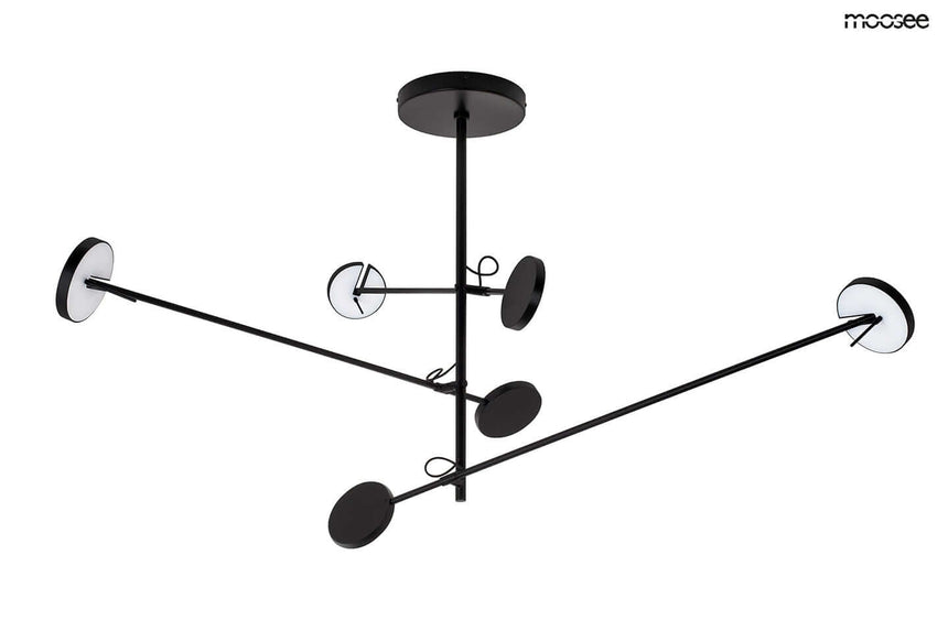 Lámpara colgante Bobbie 3 negra
