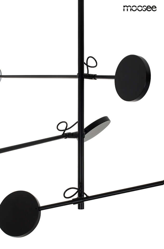 Lámpara colgante Bobbie 3 negra