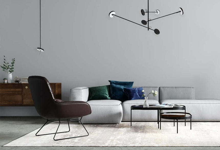 Lámpara colgante Bobbie 3 negra