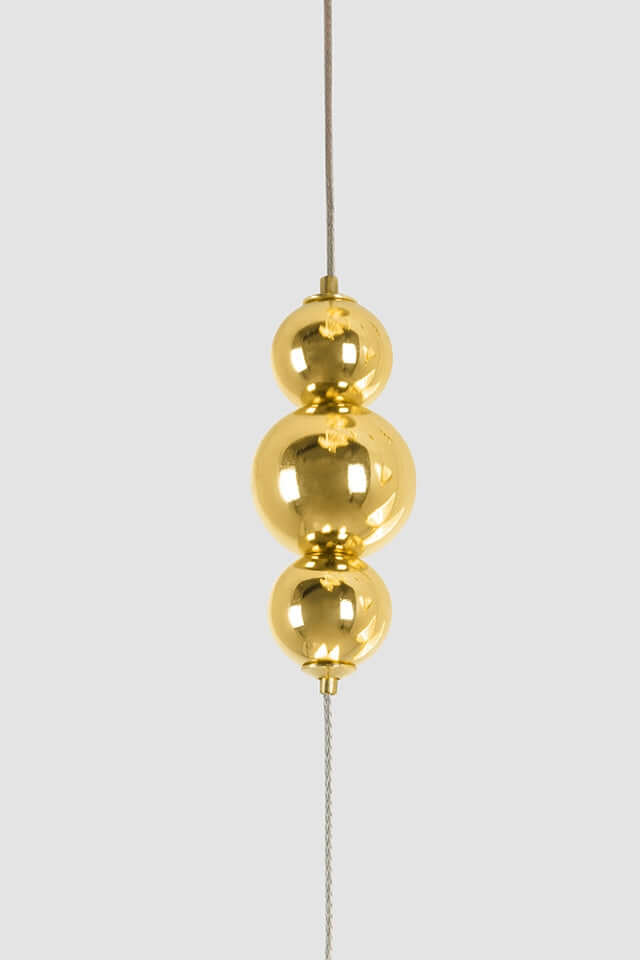 Lámpara colgante Butterfly Disc 5 dorada