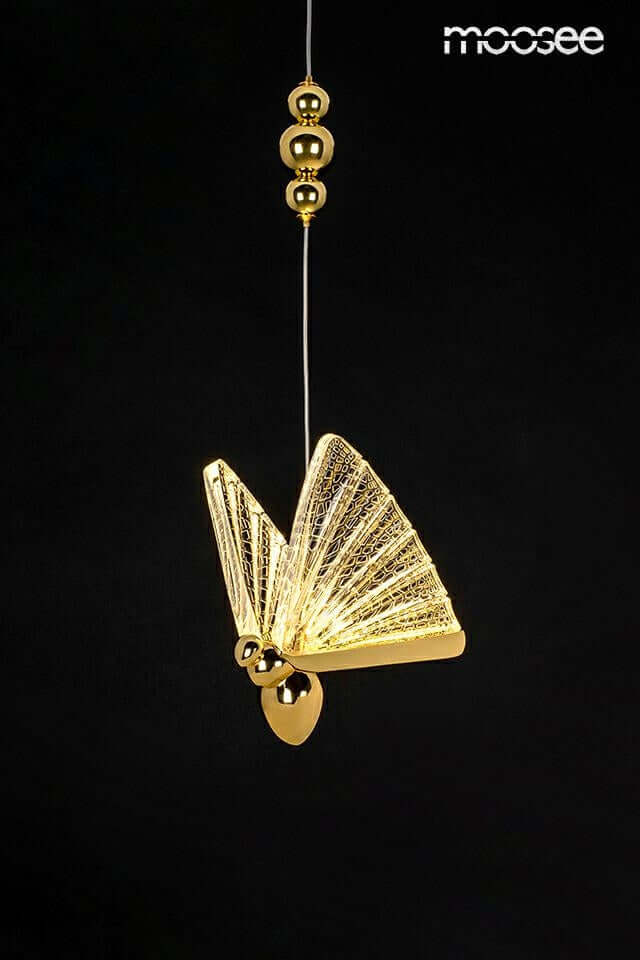 Lámpara colgante Butterfly S dorada
