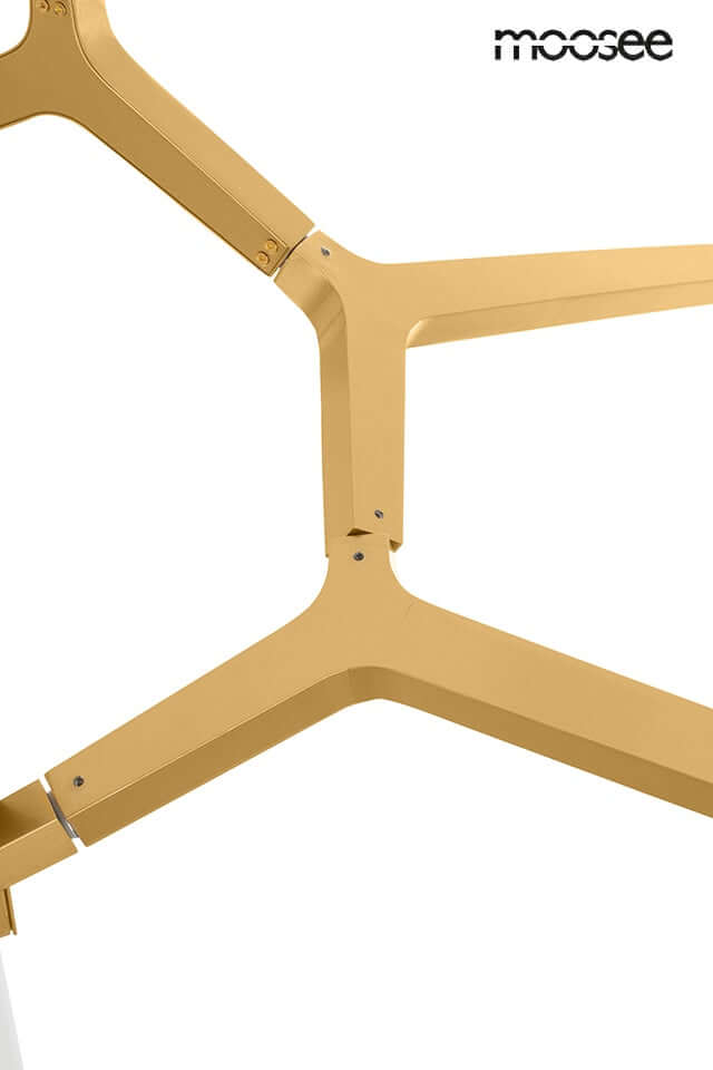 Lámpara colgante Candelabr 10 dorada