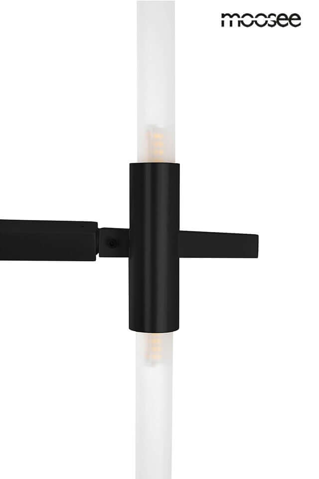 Candelabr 10 függőlámpa fekete