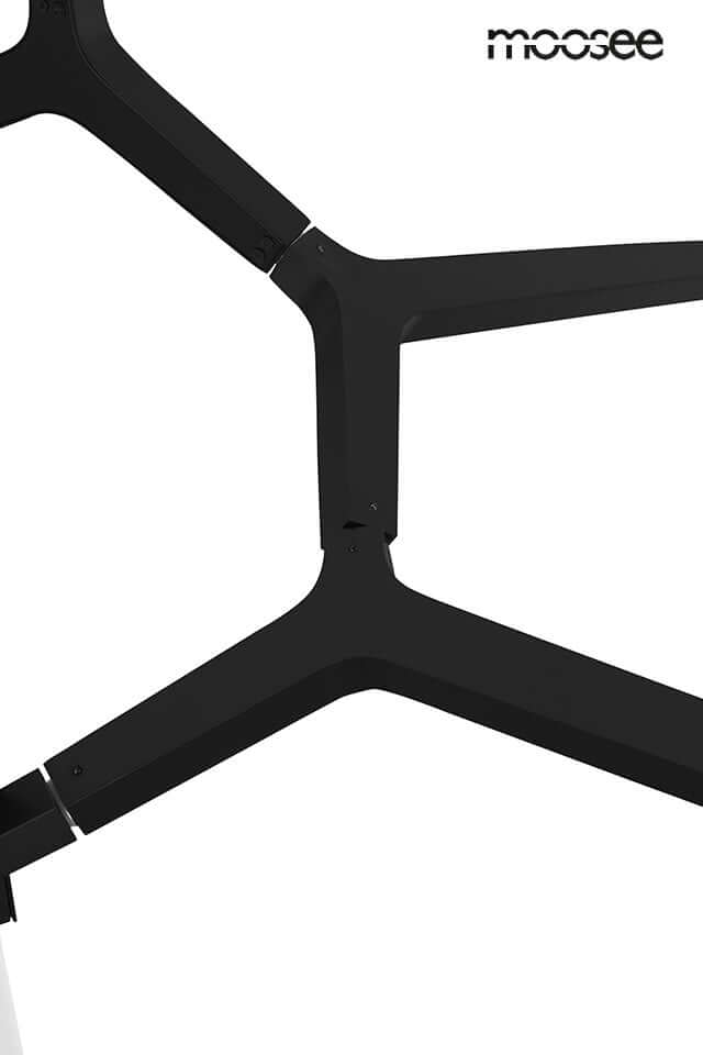 Candelabr 10 függőlámpa fekete