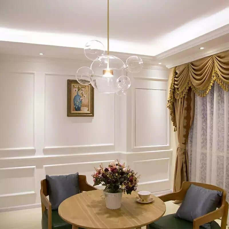 Capri 6 függőlámpa arany – 60 LED, alumínium, üveg