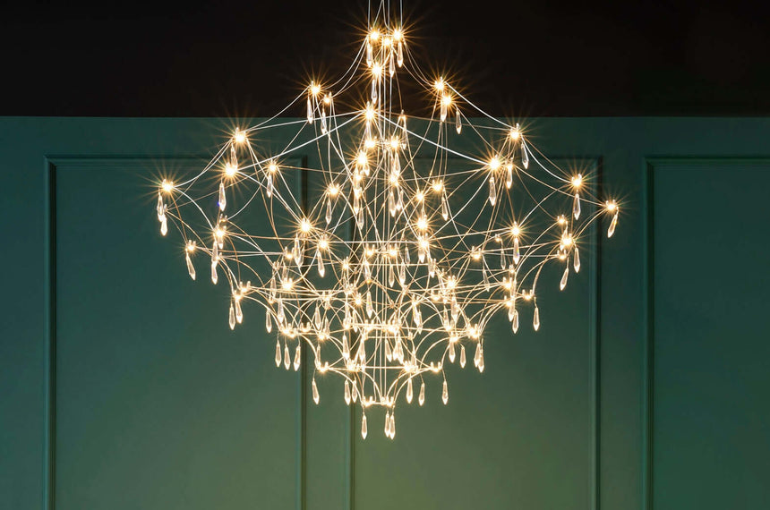 Lámpara colgante Constellation 100 Gold – LED, acero cepillado