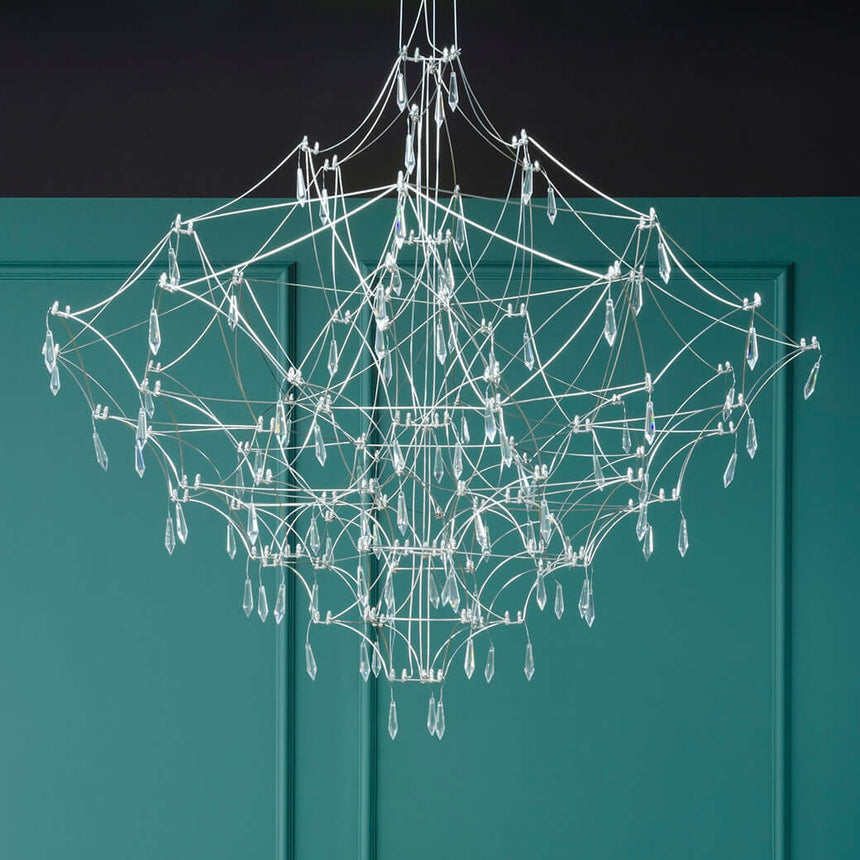 Lámpara colgante Constellation 100 Gold – LED, acero cepillado