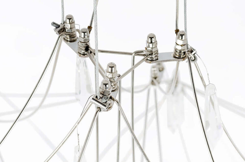 Lámpara colgante Constellation 77 – LED, acero cepillado