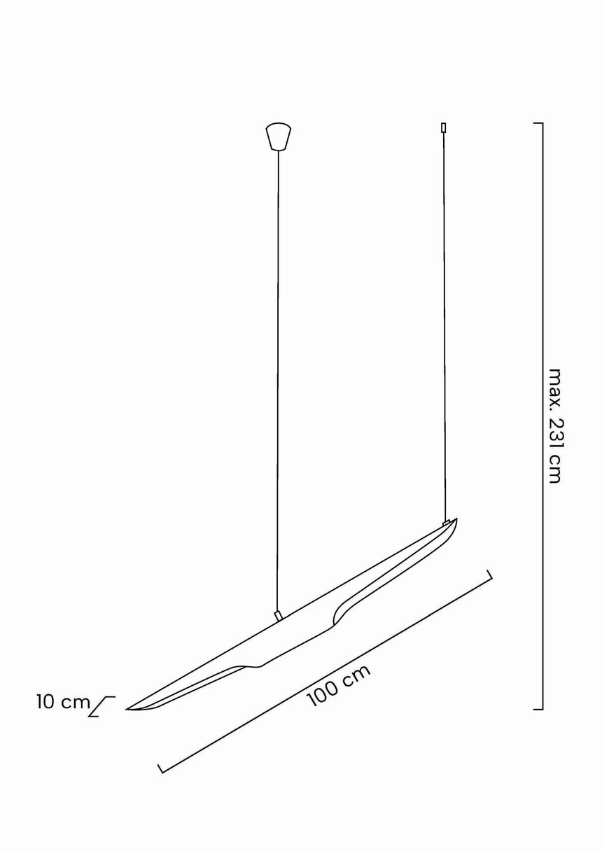 Lámpara colgante Conteo negra