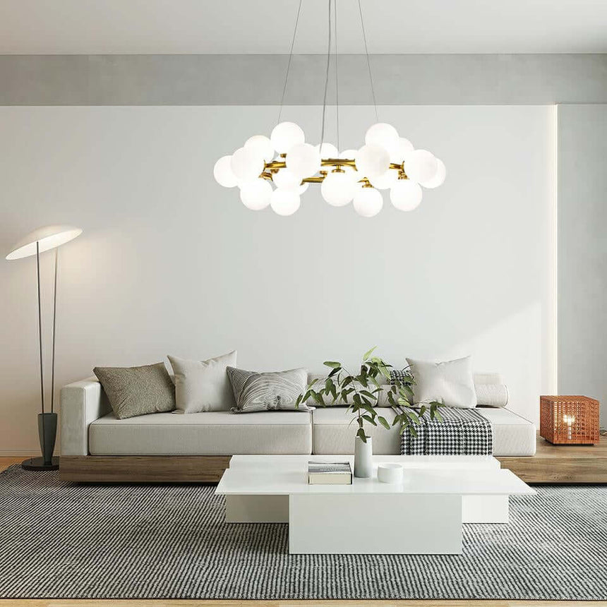 79. Lámpara colgante Cosmo 72 dorada