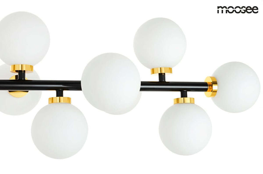 Lámpara colgante Cosmo Level M – negro, dorado