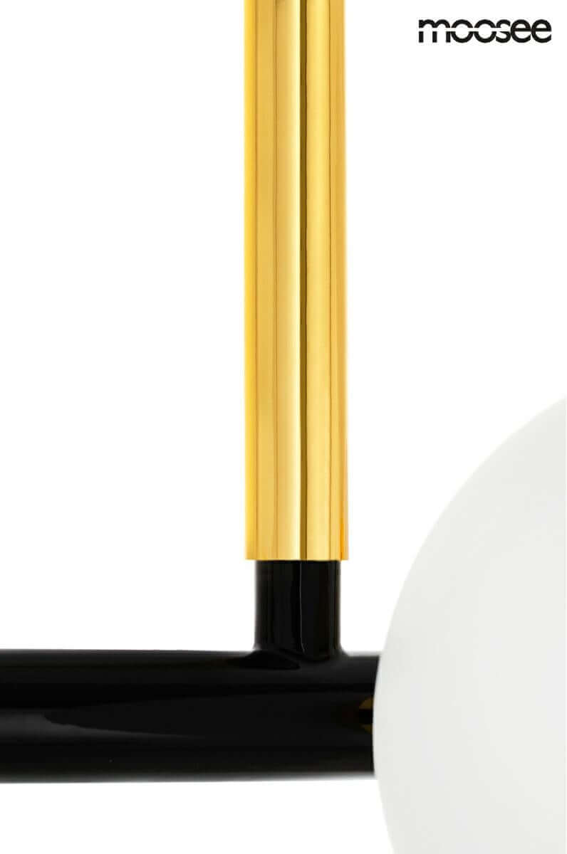 Lámpara colgante Cosmo Level M – negro, dorado