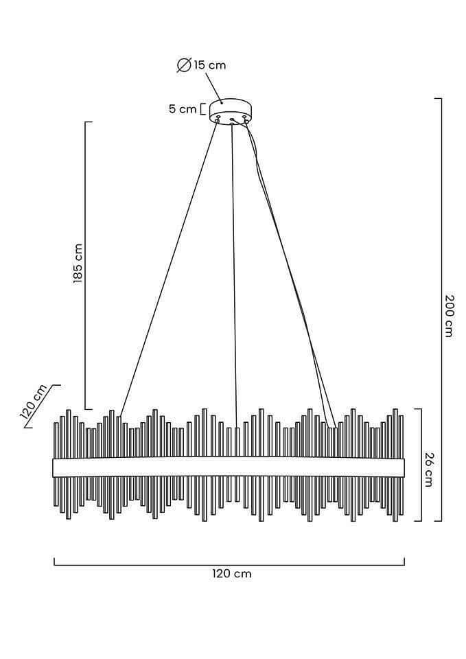 Florens 120 függőlámpa arany