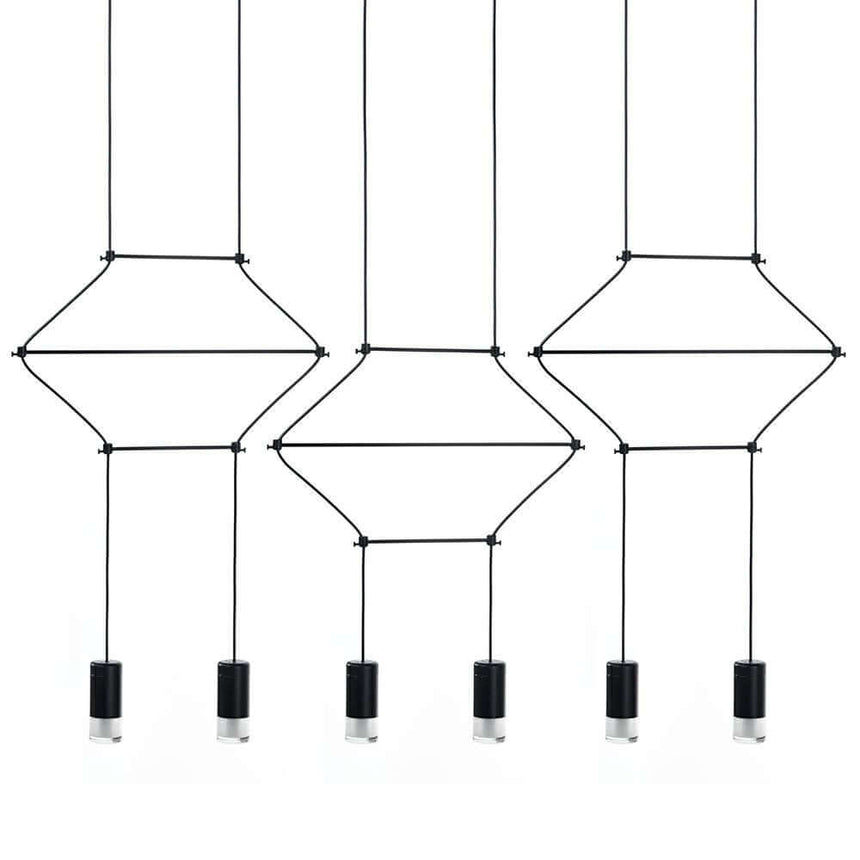 Flusso Line 6 függőlámpa fekete