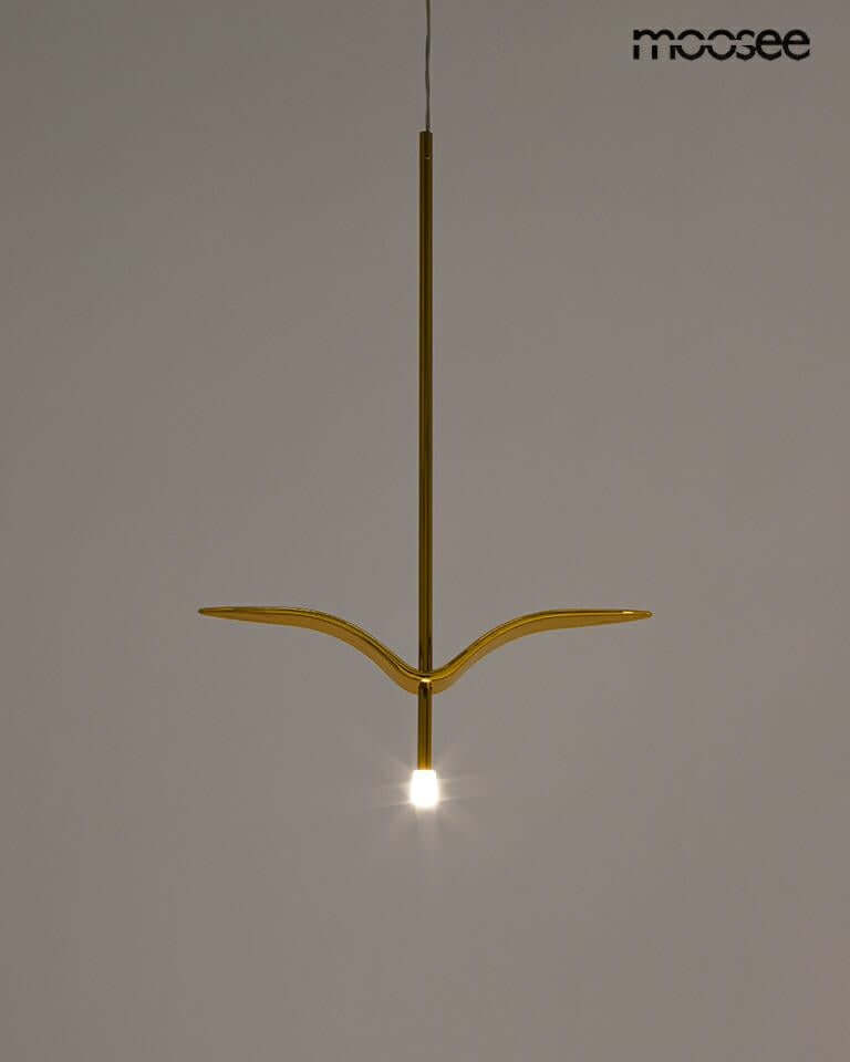 Lámpara colgante Gavi O en oro