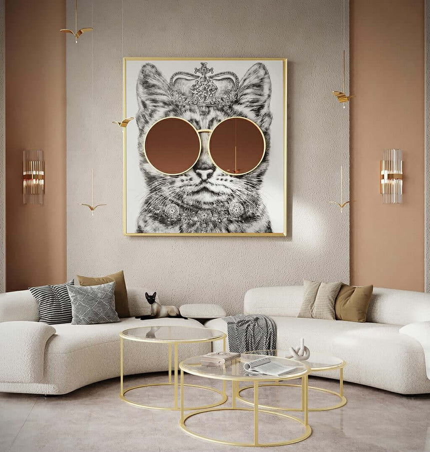 Lámpara colgante Gavi O en oro