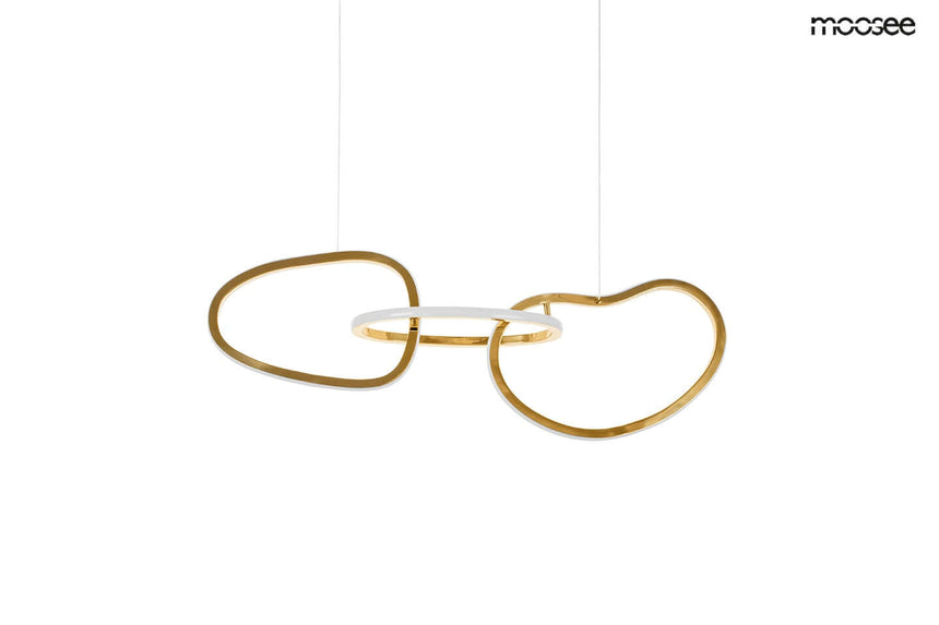 Lámpara colgante Jazz 3 dorada