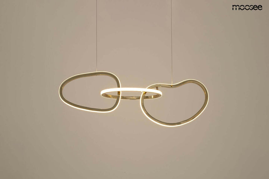 Lámpara colgante Jazz 3 dorada