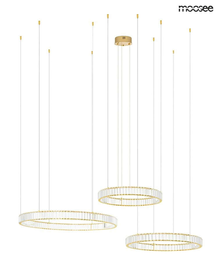 Lámpara colgante Liberty 3B dorada