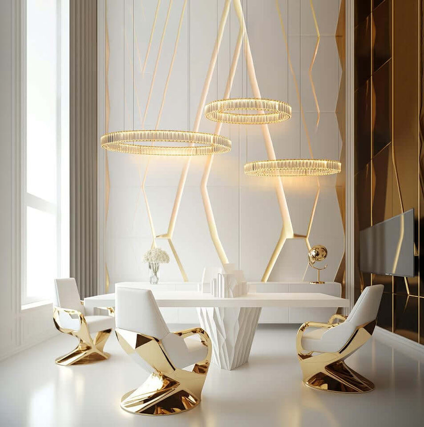 Lámpara colgante Liberty 3B dorada