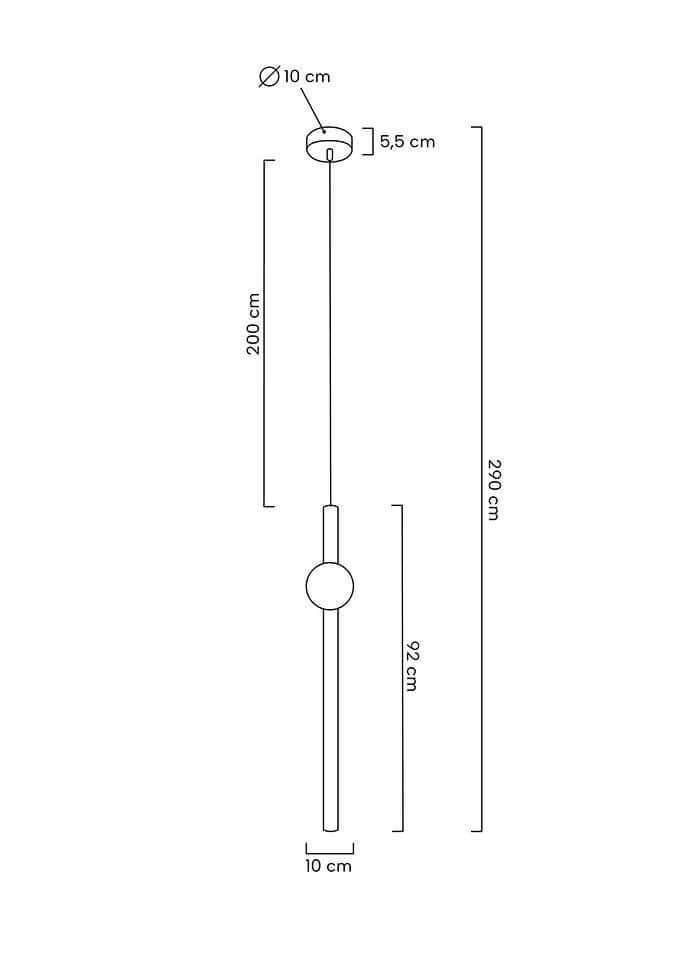 52. Libra 90 In lámpara colgante blanco/dorado