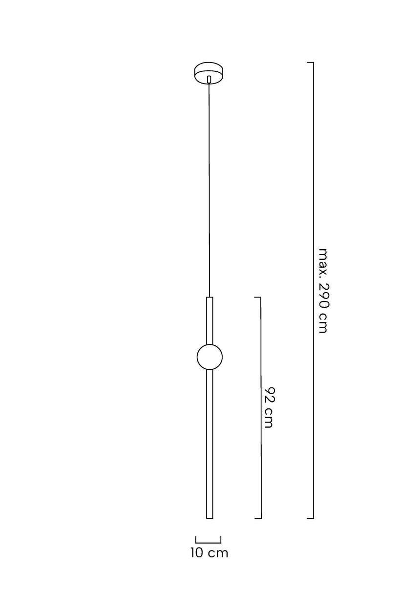 53. Lámpara colgante Libra 90 On dorada