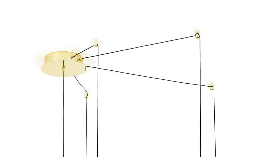 Lámpara colgante Mikado M dorada