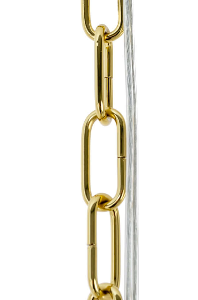 Lámpara colgante Murano L dorada