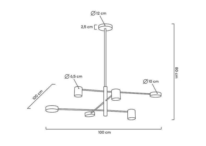 16. Piazetta függőlámpa arany