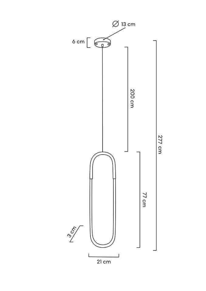 67. Puzo L függőlámpa arany