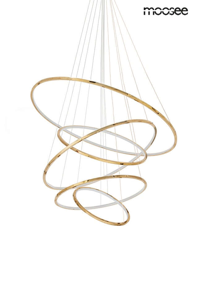 Lámpara colgante Ring Slim L dorada