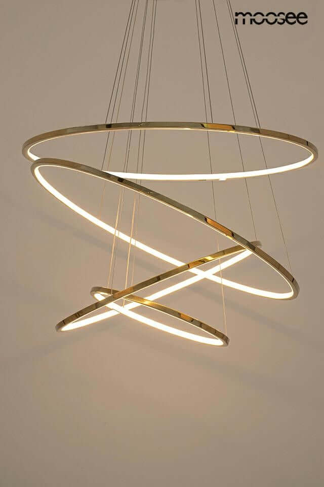 Lámpara colgante Ring Slim M dorada