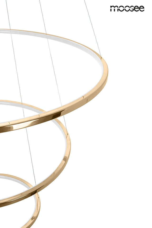 Lámpara colgante Ring Slim S dorada