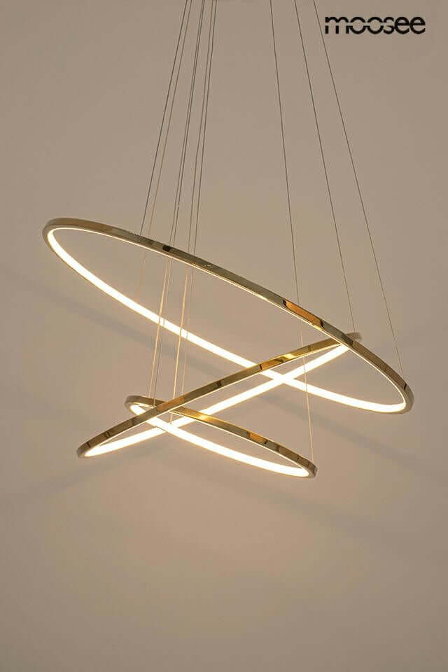 Lámpara colgante Ring Slim S dorada