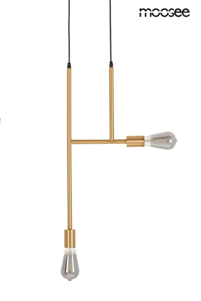 Lámpara colgante Riva 2 dorada