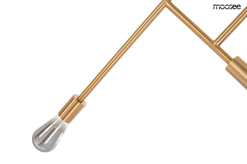 Lámpara colgante Riva 2 dorada