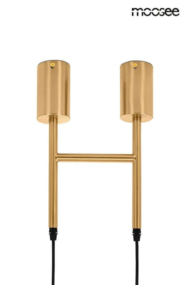 Lámpara colgante Riva 2 dorada