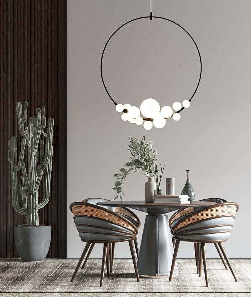 Lámpara colgante Rocio negra