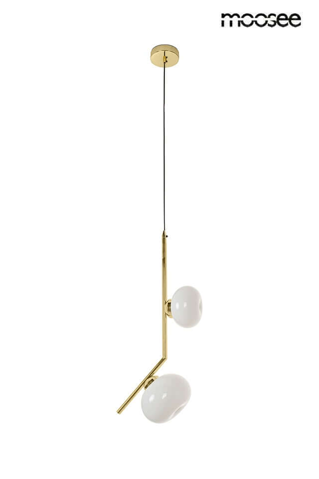 Lámpara colgante Rugia dorada