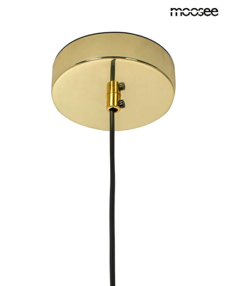 Lámpara colgante Rugia dorada