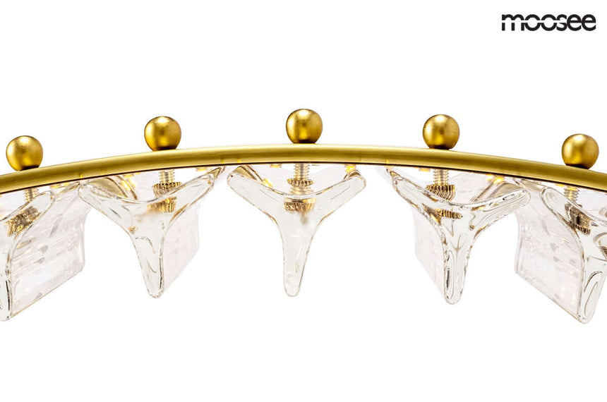 Saturnus 70 függőlámpa arany – LED, kristály, csiszolt acél