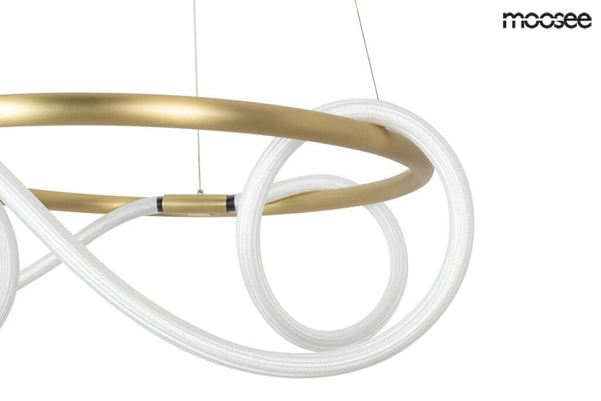 77. Lámpara colgante Serpiente 60 oro