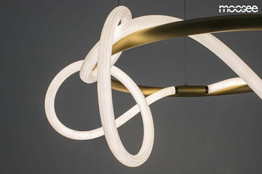 77. Lámpara colgante Serpiente 60 oro