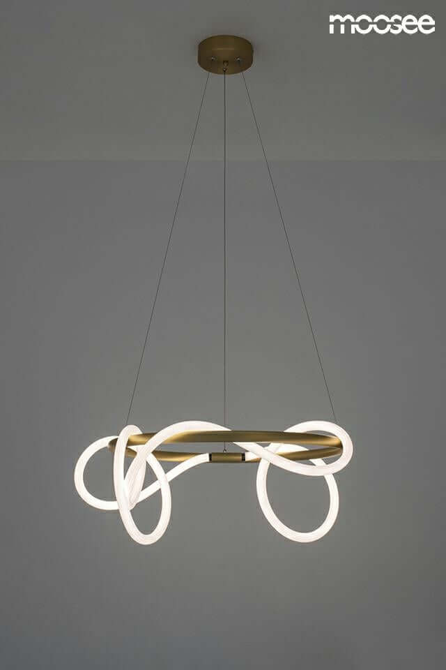 77. Lámpara colgante Serpiente 60 oro