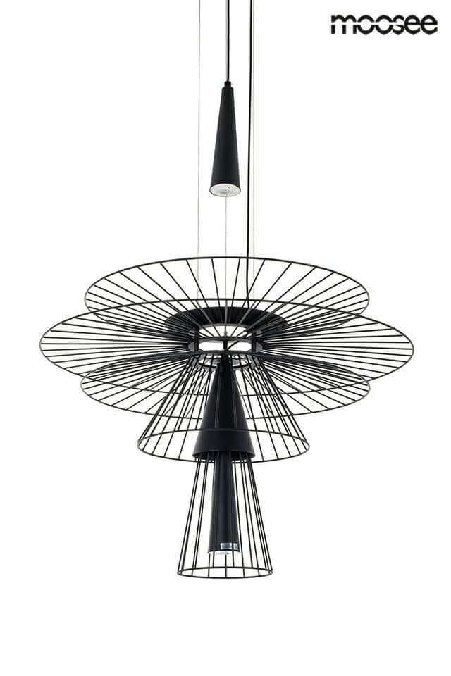 Lámpara colgante Sesto negra