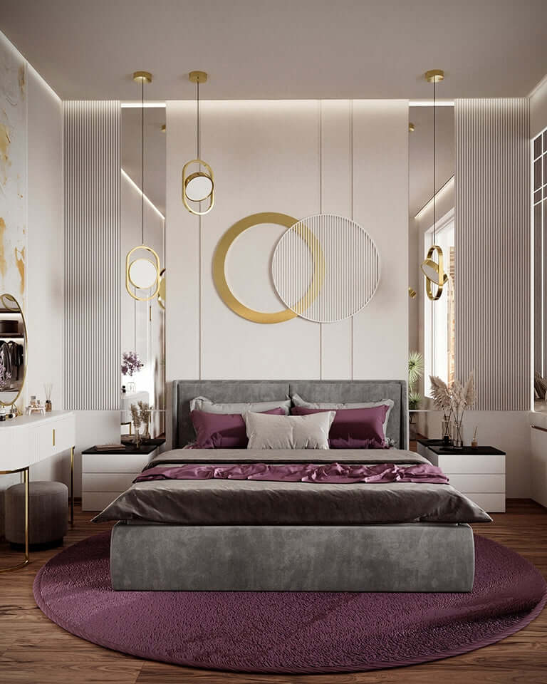 Lámpara colgante Spinner 19 dorada