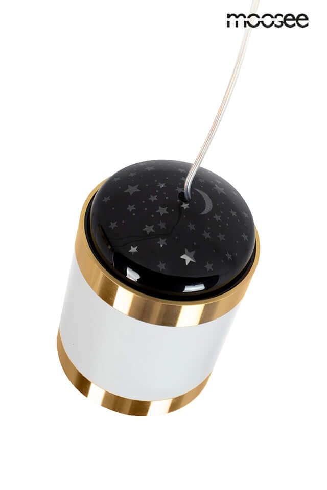 Lámpara colgante estrellas blanca