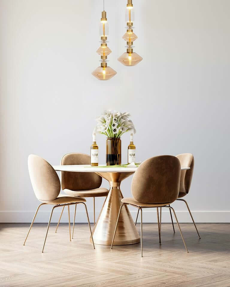 Vaso függőlámpa arany