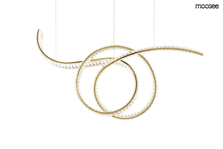 Lámpara colgante Wave 120 dorada